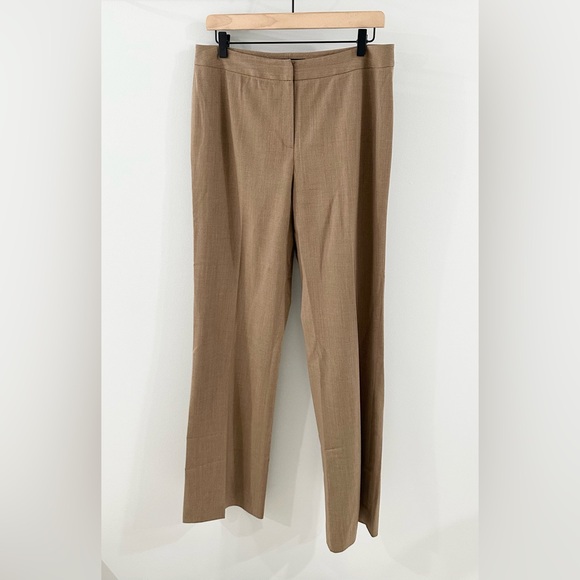 Lafayette 148 New York Trousers Brown Size 8 - Picture 2 of 6